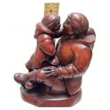 BOMA CANADA INUIT MOTHER & CHILD SCULPTURE BY