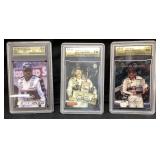 (3) GRADED GEM MT. 10 DALE EARNHARDT CARDS, 2000