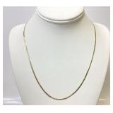 14k GOLD HERRINGBONE NECKLACE