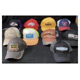 (10) ASSORTED BASEBALL CAPS & TRUCKER HATS