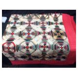 (2) PINEAPPLE LOG CABIN STYLE QUILT & DOUBLE