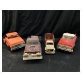 4) Vtg. Metal Toy trucks