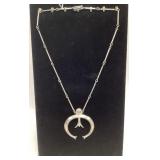 VINTAGE STERLING SILVER NAJA PENDANT WITH CHAIN