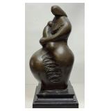 FERNANDO BOTERO HAND CRAFTED BRONZE MOTHER & CHILD