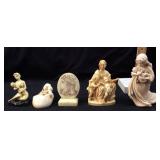 (5) MOTHER & CHILD SCULPTURES, G. RUGGERI