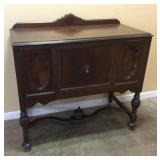 ANTIQUE JACOBEAN REVIVAL STYLE WALNUT SIDEBOARD