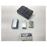 VINTAGE RONSON, COSMO, ASR LIGHTERS AND LEATHER