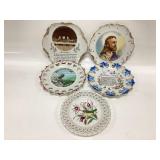 5 VTG. PORCELAIN PLATES