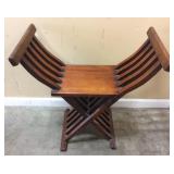 MID CENTURY ITALIAN SAVONAROLA STYLE X-FORM CHAIR