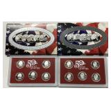 2 Silver state quarter proof sets. 10 coins