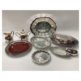 VINTAGE SILVER PLATE SERVING SET