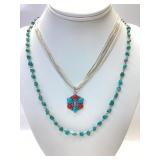 CAROLYN POLLACK QUUC TURQUOISE PENDANT ON A