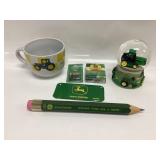 JOHN DEERE COFFEE MUG, KEY CHAIN, PLAYING CARDS,