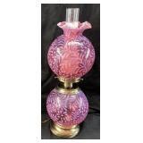 FENTON CRANBERRY DAISY & FERN GWTW HURRICANE