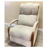 CREAM COLORED LAZY BOY RECLINER ROCKER CHAIR