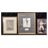 (3) BOXING FRAMED ART, GEORGE FOREMAN SIGNED