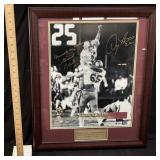 AUTOGRAPHED DOUG FLUTIE #22 & GERARD PHELAN #20