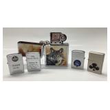 6 Zippo style lighter lot