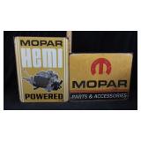 2) Metal Mopar signs