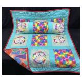 HANDCRAFTED CHILD QUILT & MATCHING BARRISTER