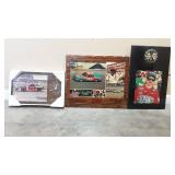 3) Vtg. NASCAR CLOCKS, Petty, Allison, Gordon