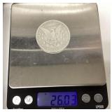 1883 O Morgan silver dollar