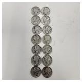 14) Mercury dimes