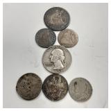 Mixed antique silver and collectable coins