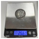 1884 O Morgan Silver dollar