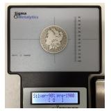 1880 P Morgan silver dollar