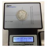 1884 O Morgan silver dollar