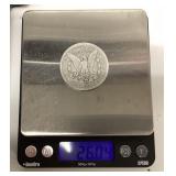 1881 S Morgan silver dollar