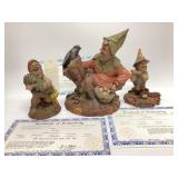 3) TOM CLARK GNOMES FOSTER, CHEER AND TARHEEL IS