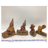 4) CAIRN STUDIO TOM CLARK GNOMES JIM AND JANE