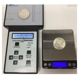 2) 1921 P Morgan silver dollar