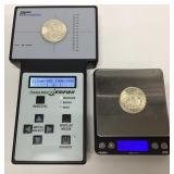 2) 1921 P Morgan silver dollar