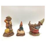 3 TOM CLARK GNOMES 2 ARE SIGNED