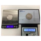 2) Morgan Silver dollar coins