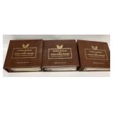 3) BOOKS OF GOLDEN REPLICAS OF UNITED STATES