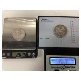 2) Morgan Silver dollar coins