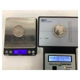2) Morgan Silver dollar coins