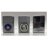 3) US Navel ship Zippos