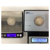 2) Morgan Silver dollar coins