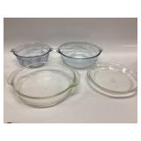 4 FIRE KING CASSEROLE DISHES
