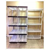 3 PLASTIC SHELVES
