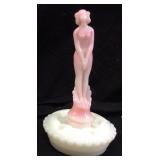 FENTON ART GLASS SEPTEMBER MORNING NYMPH FLOWER