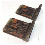 1925 POMPEIAN BRONZE COMPANY BOOKENDS, THE