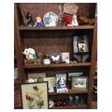 FULL CABINET ASSORTED COLLECTIBLES, BALL JARS,