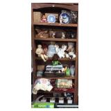 FULL CABINET ASSORTED, WEDGEWOOD, DOLLS,