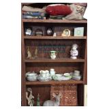 FULL CABINET, ASSORTED, CONCRETE YARD ART DEER,